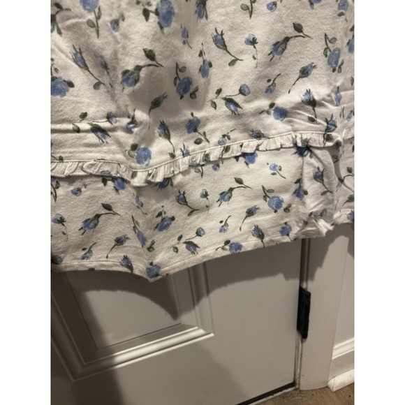 Vintage Laura Ashley Blue Floral Long Nightgown XL Cottage Core NWT 80s/90s‎ NOS - Picture 10 of 16